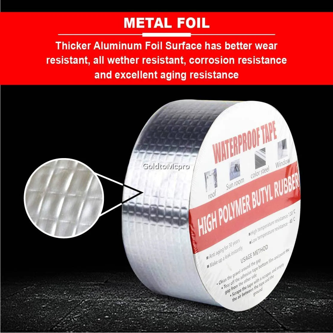 Waterproof Aluminum Foil Tape ( Buy 1 Get 1 Free )π₯π₯