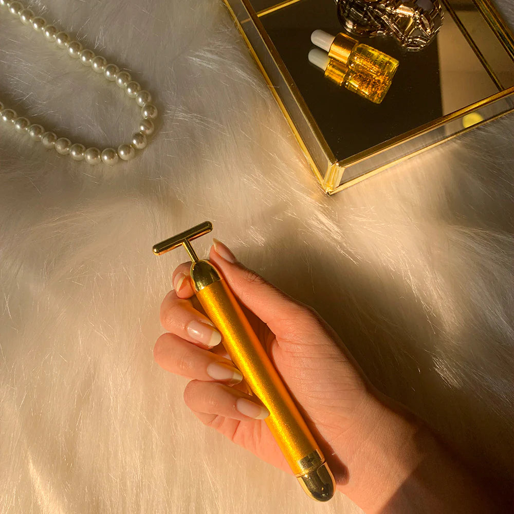 24K Gold Facial Massage Electric Roller | š„FLAT 61% OFF SALEš„