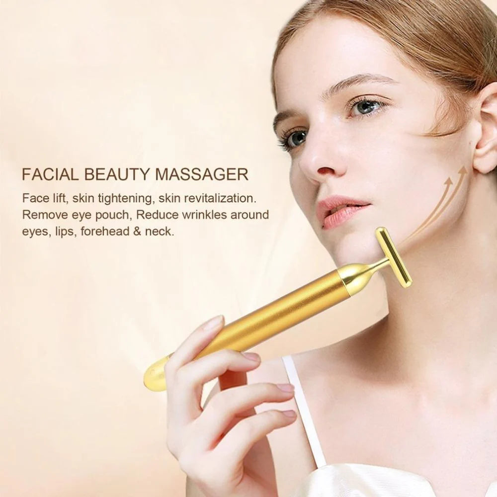 24K Gold Facial Massage Electric Roller | š„FLAT 61% OFF SALEš„