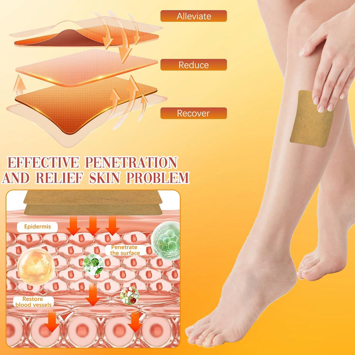 VeinEase⢠-Turmeric Varicose Vein Patches | š„FLAT 50% OFF SAVINGš„